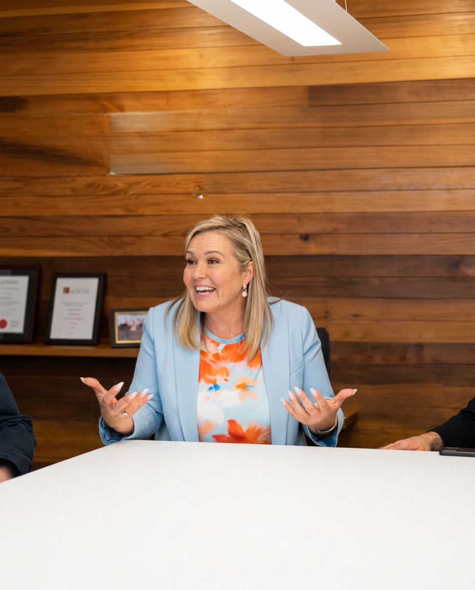 Emmanuelle Cérat en réunion - dialogue et leadership